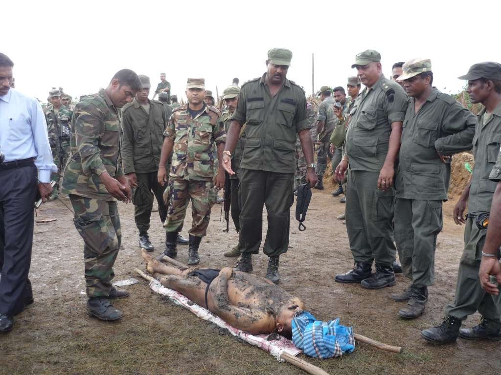 Major Hasitha with Prabakaran Death Body-026