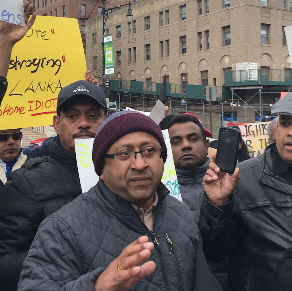 Major Hasitha Siriwardana Gota GoHome Protest in New York-043