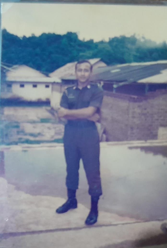 Major Hasitha Siriwardane in Army